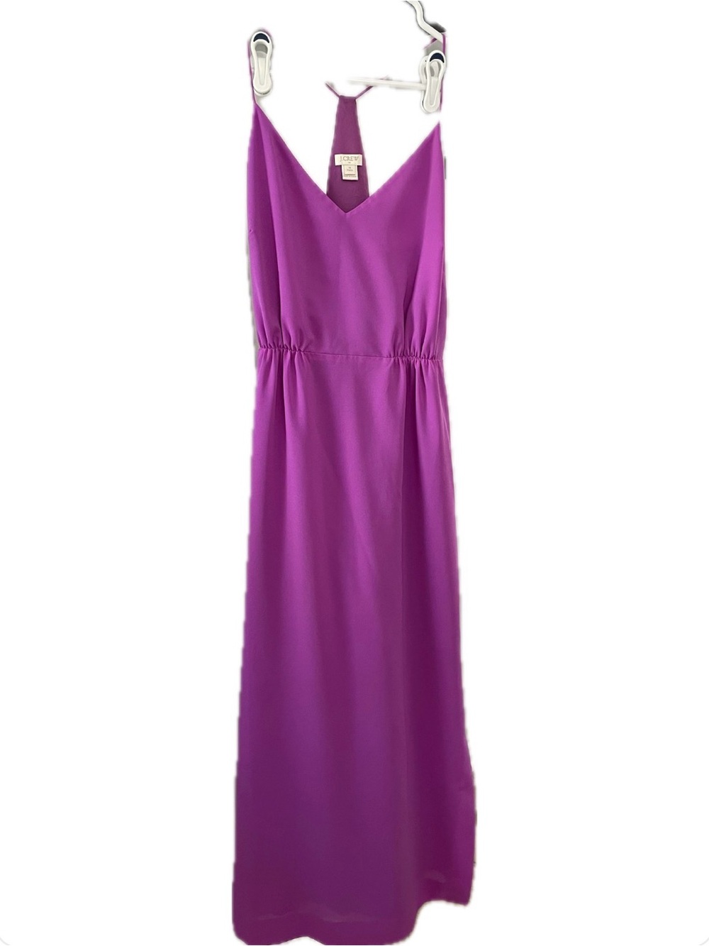 J. Crew Fuchsia Spaghetti Strap Racerback Sheath Dress Size 10P